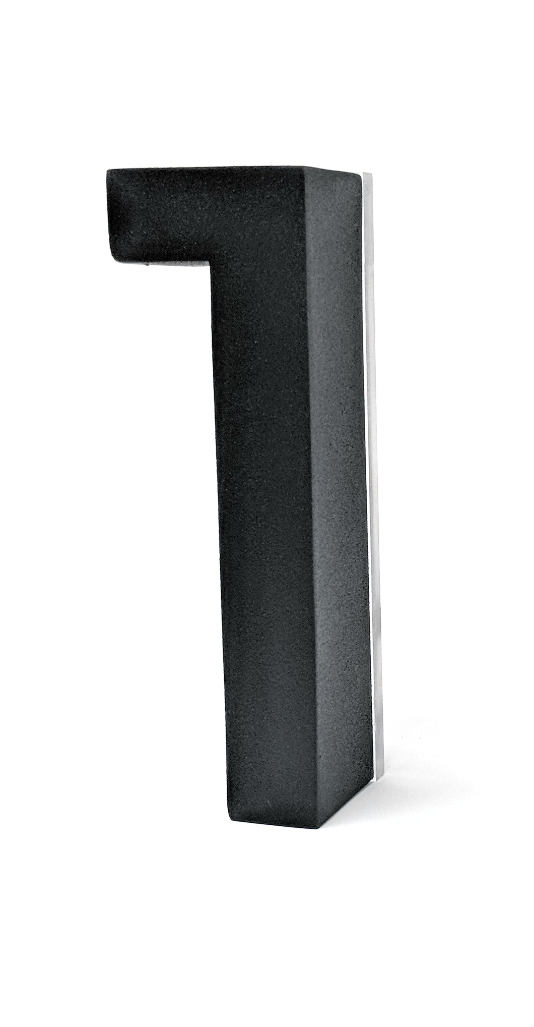 JELSCO Neutra black LED backlit house number