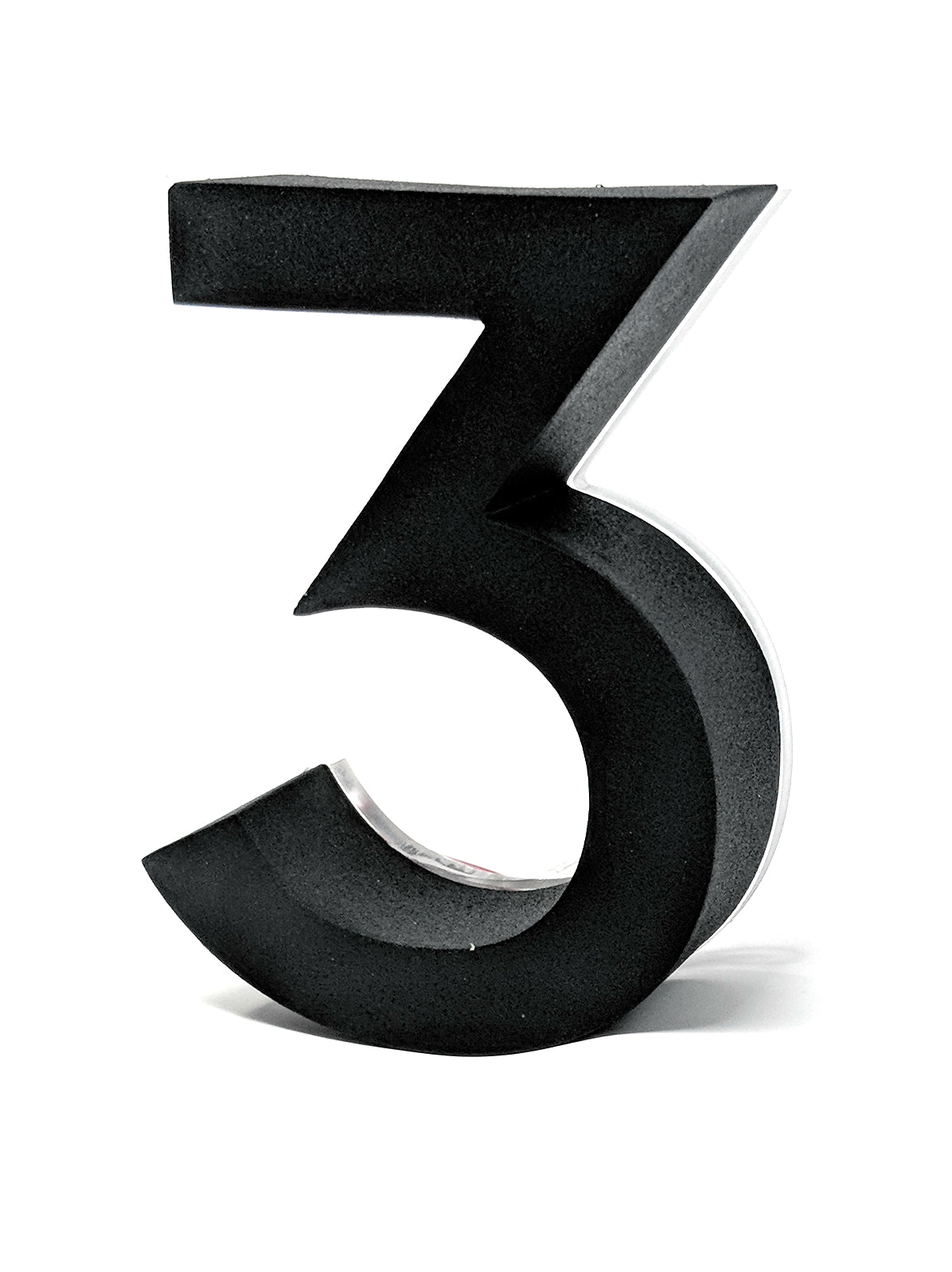 JELSCO Neutra black LED backlit house number