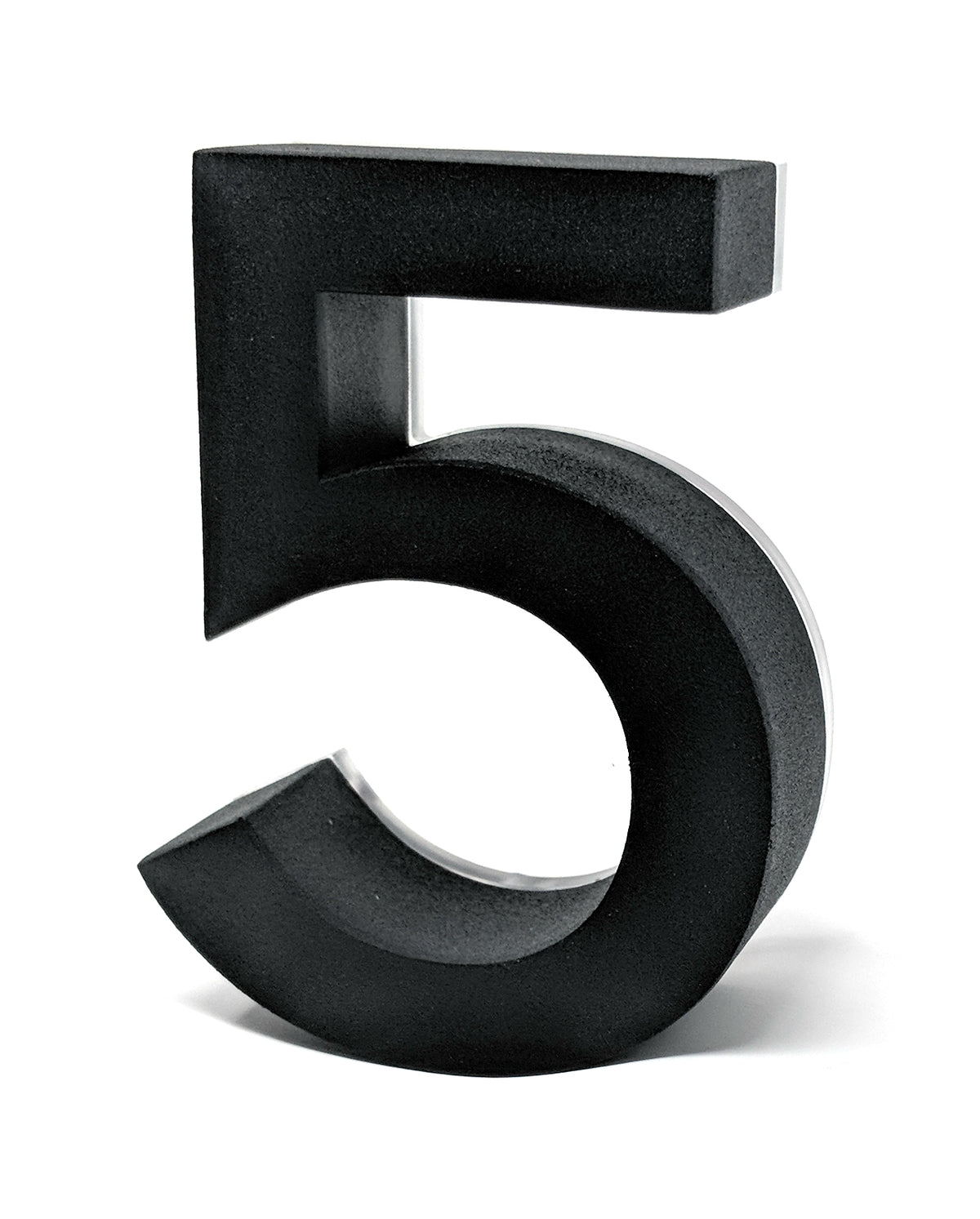JELSCO Neutra black LED backlit house number