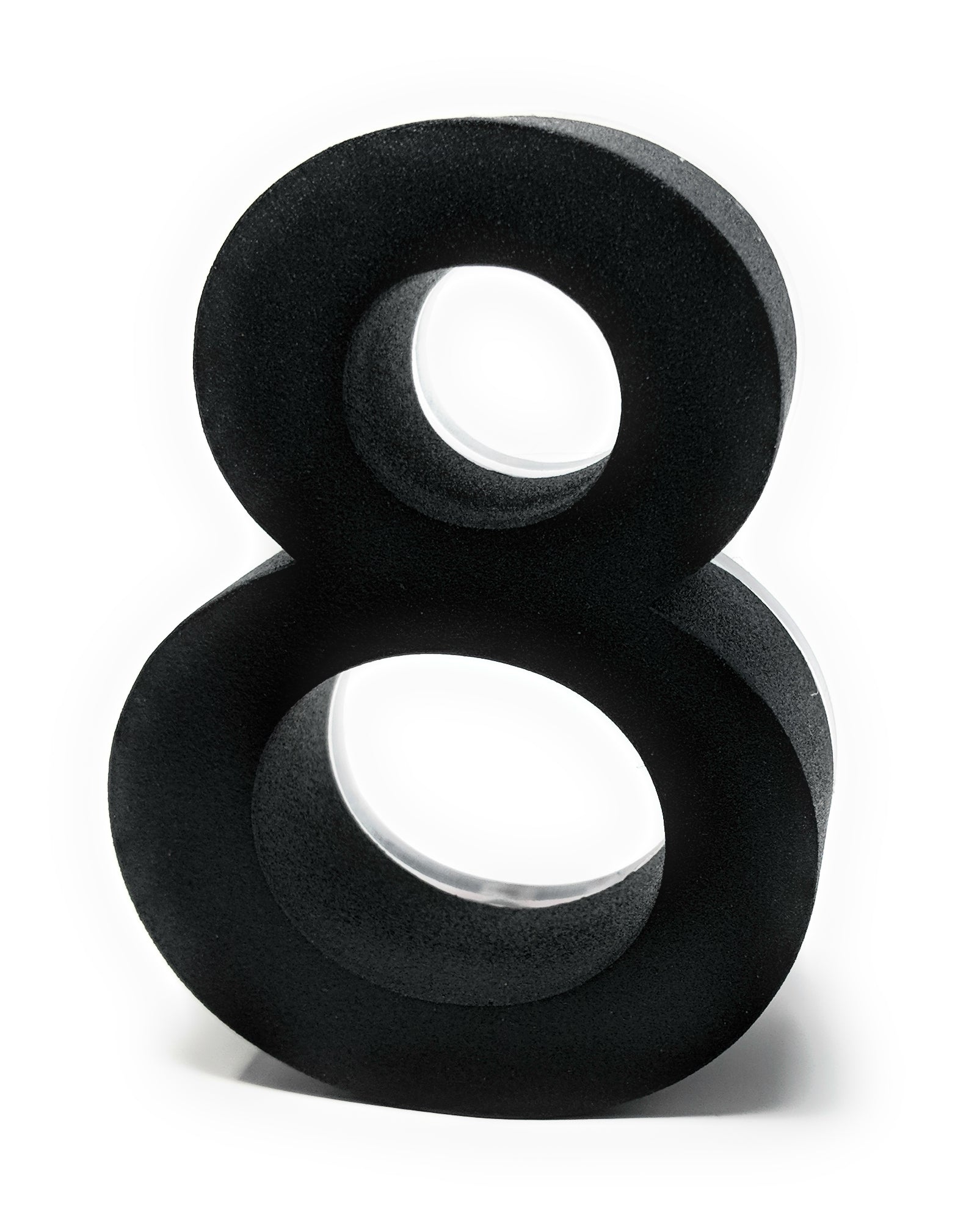 JELSCO Neutra black LED backlit house number