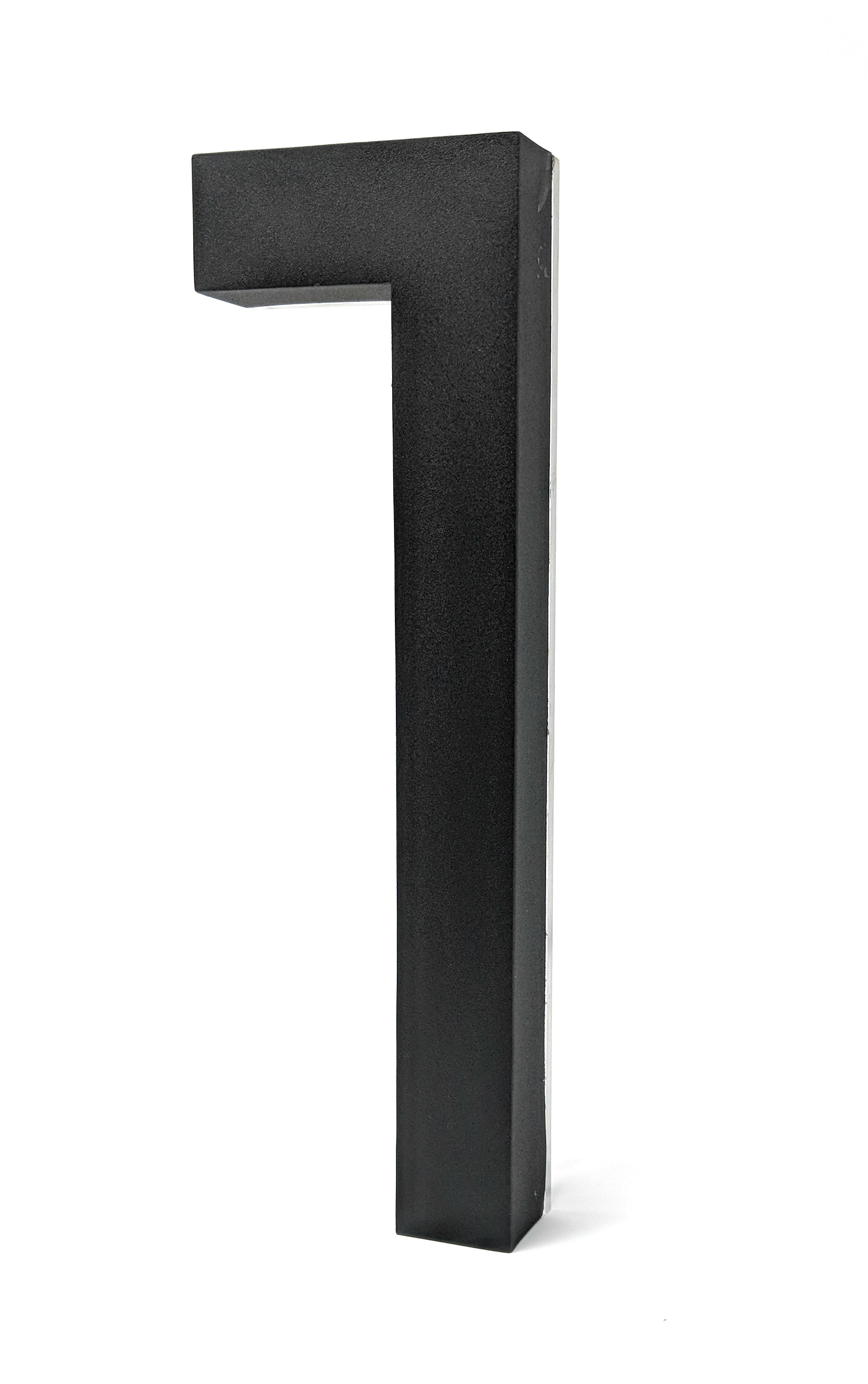 JELSCO Neutra black LED backlit house number