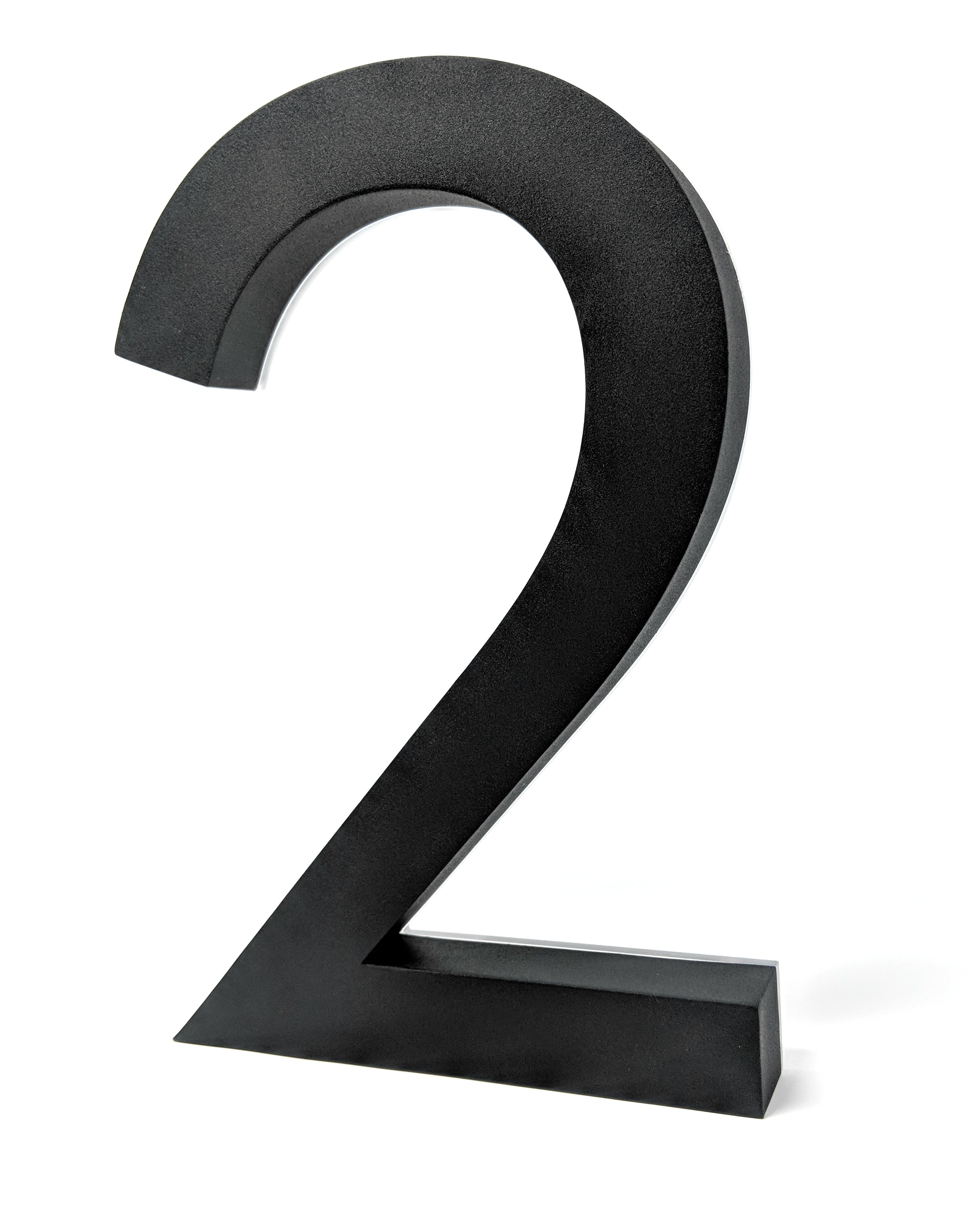 JELSCO Neutra black LED backlit house number