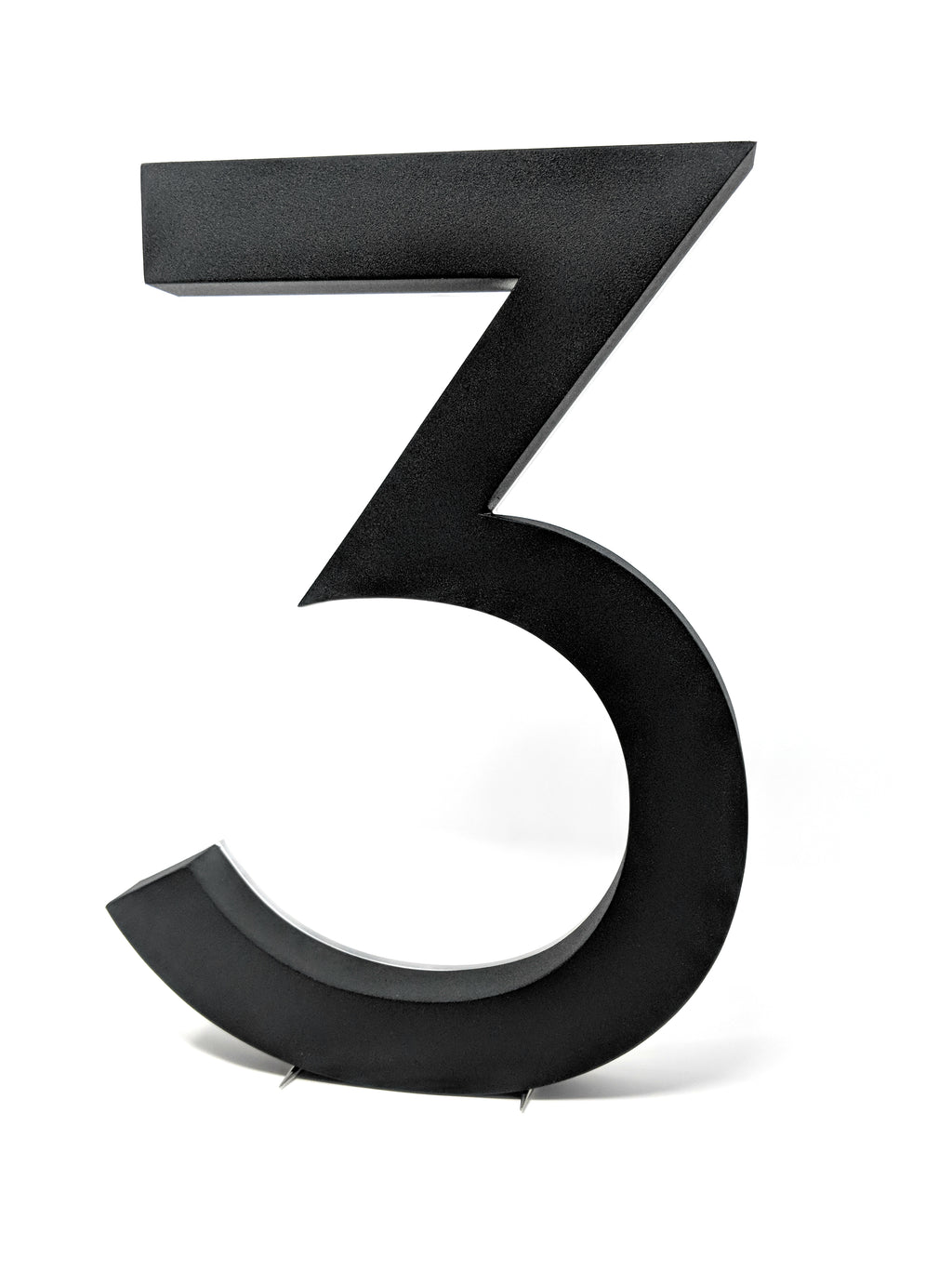 JELSCO Neutra black LED backlit house number