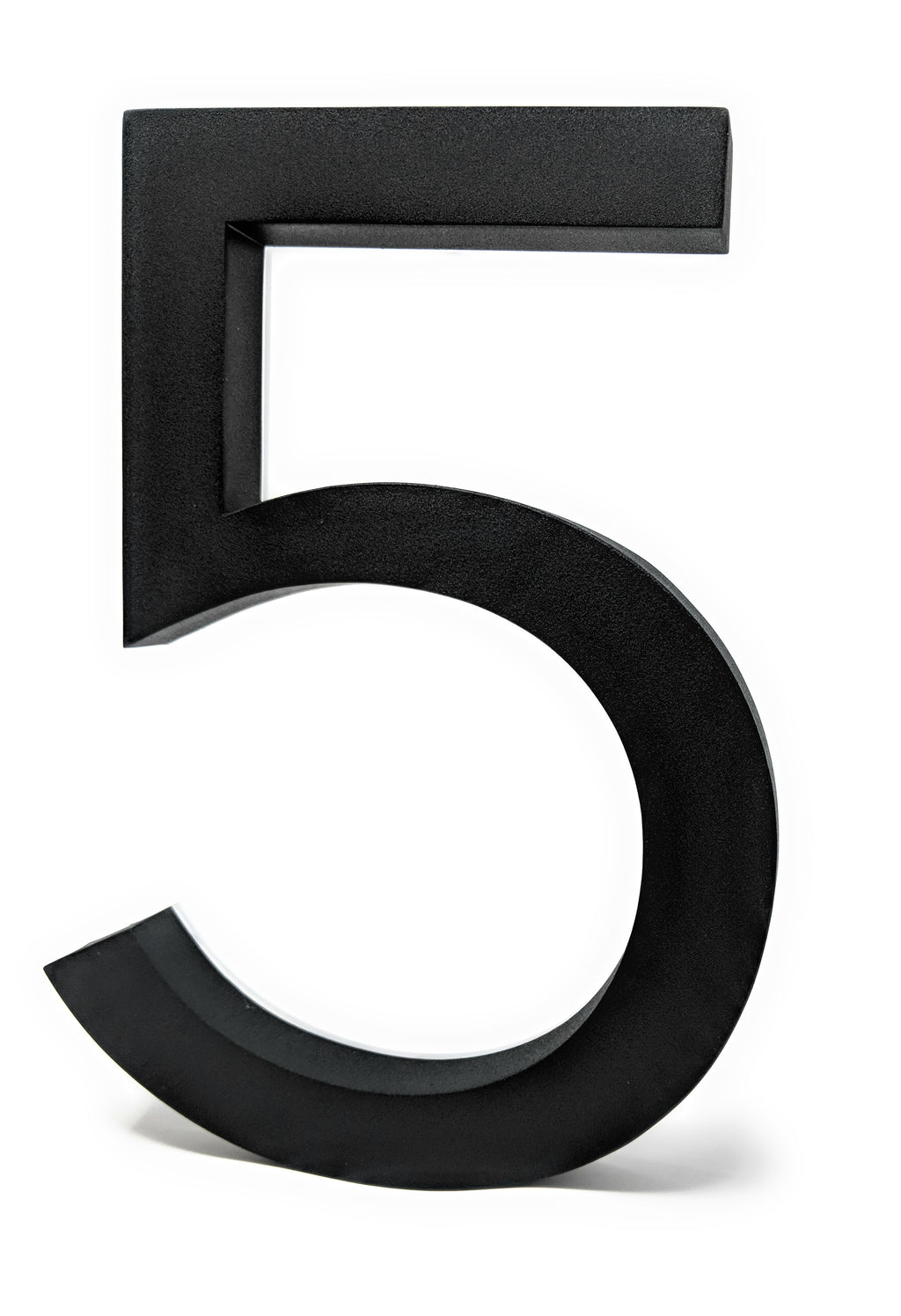 JELSCO Neutra black LED backlit house number