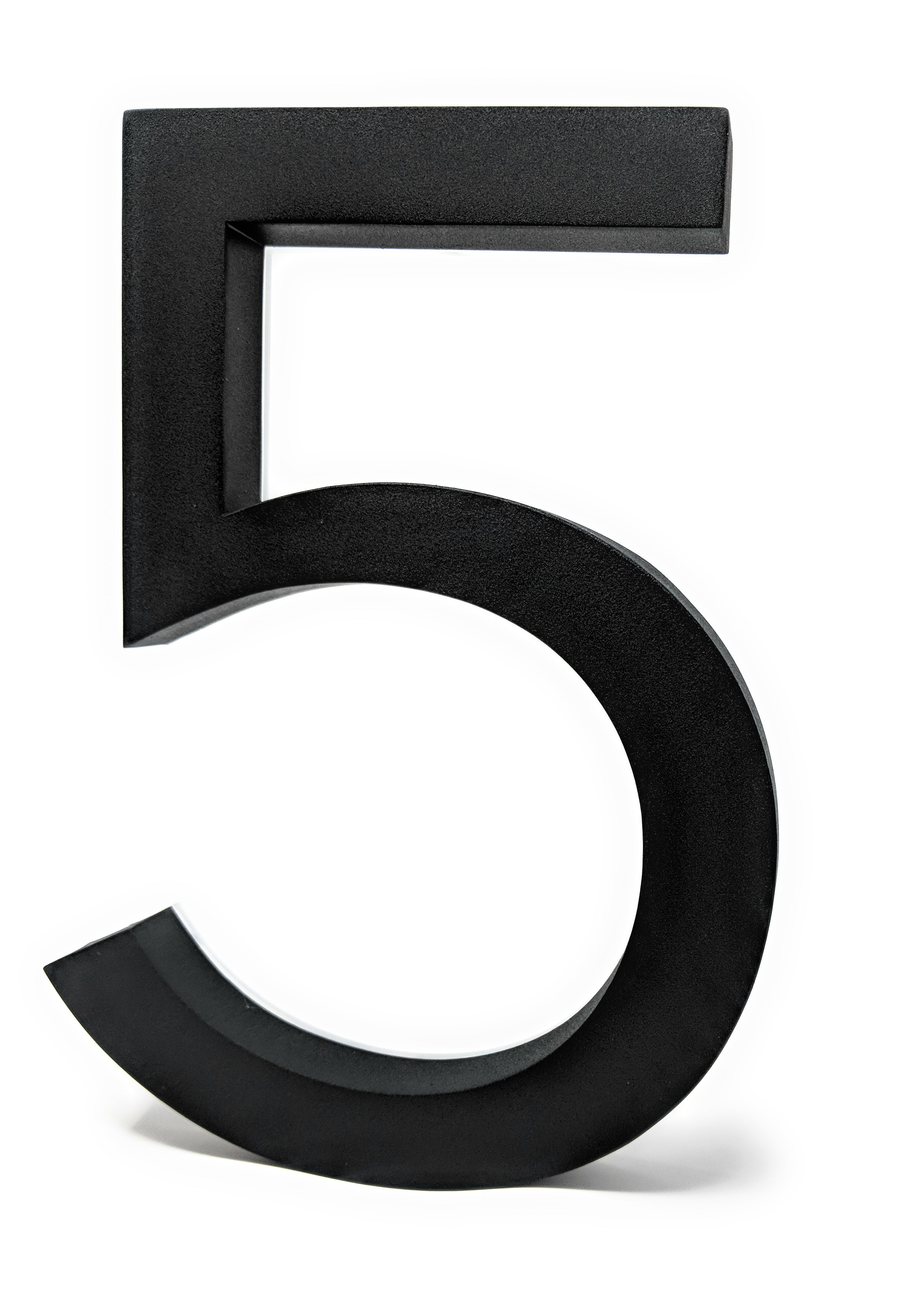 JELSCO Neutra black LED backlit house number