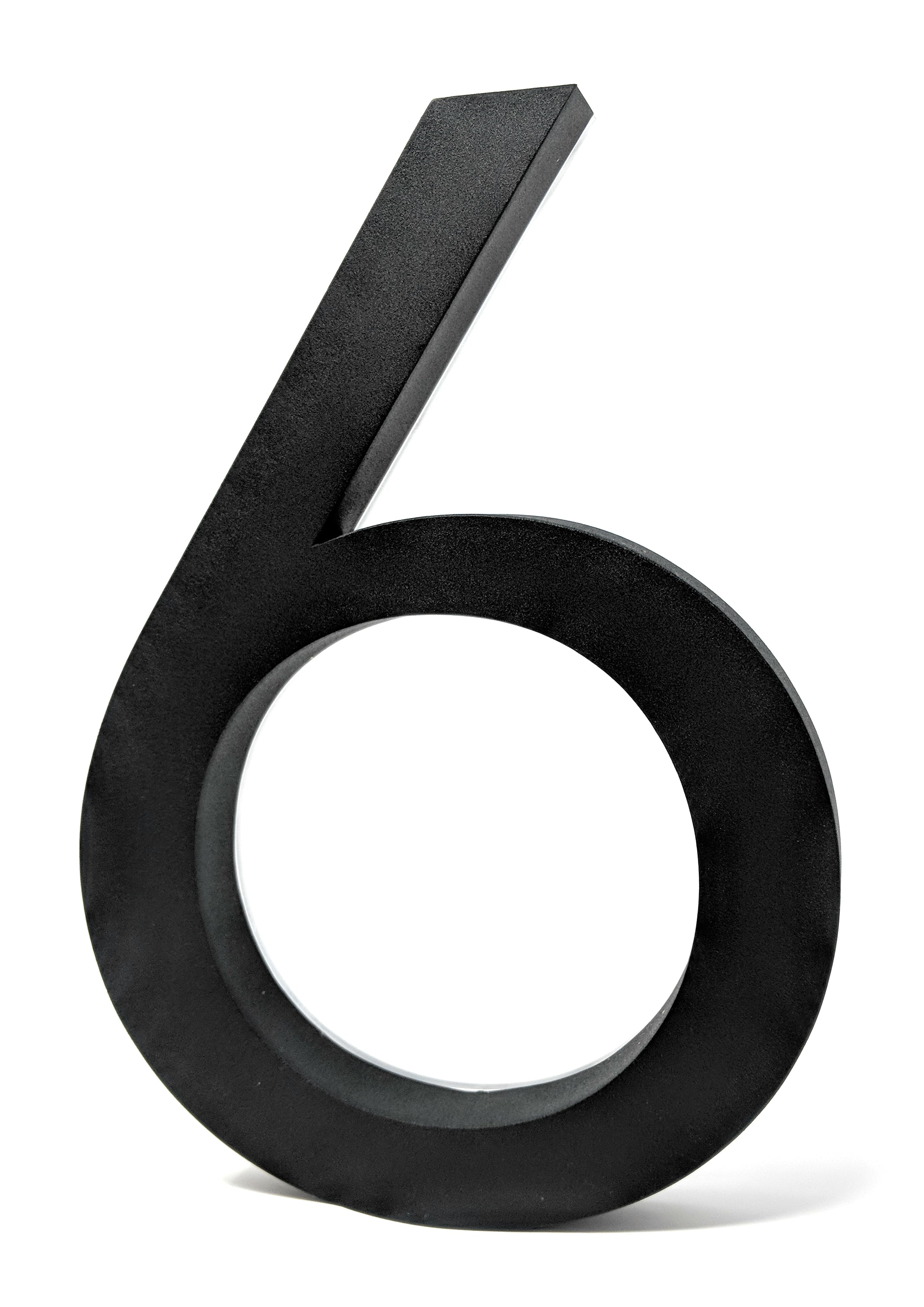 JELSCO Neutra black LED backlit house number