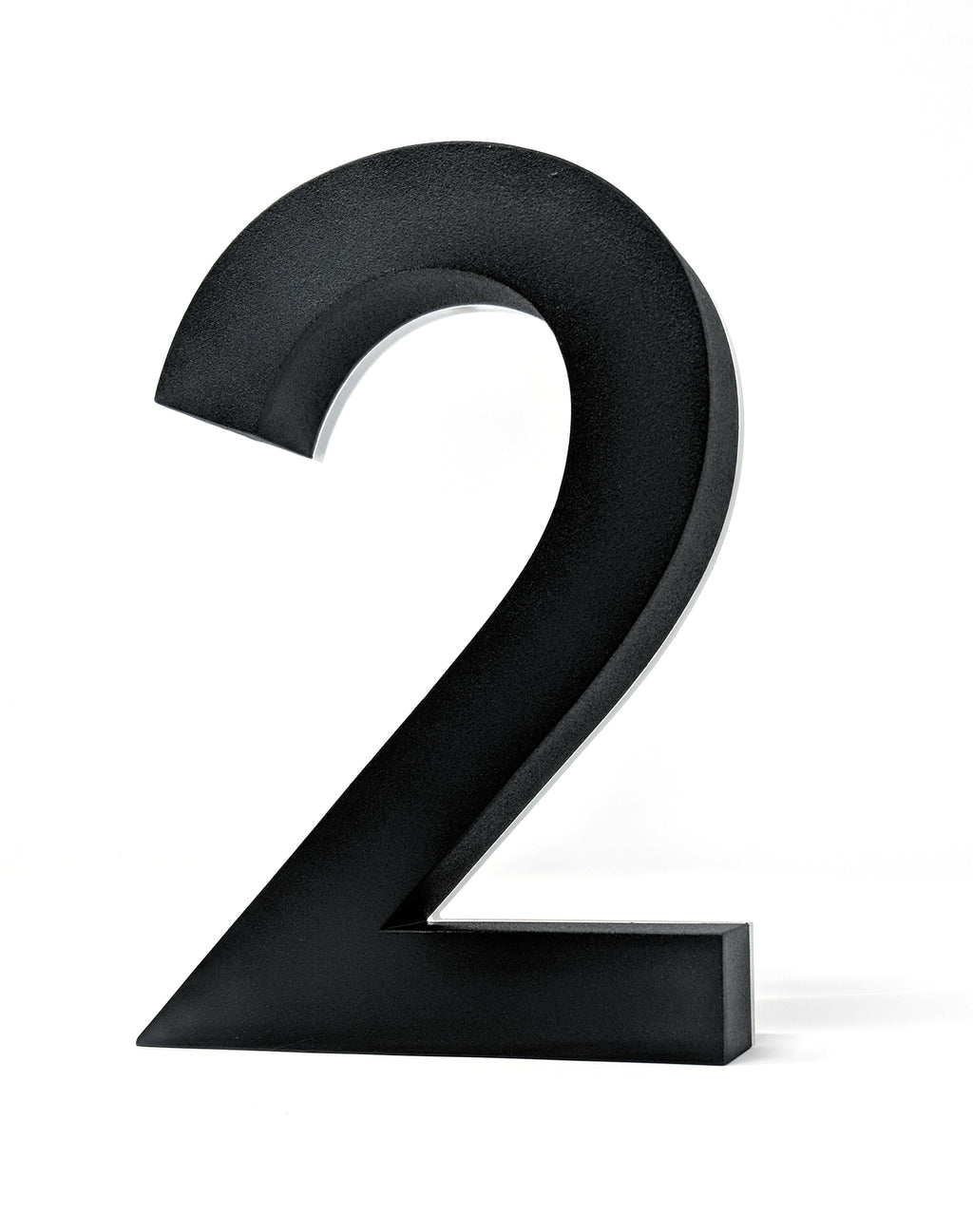 JELSCO Neutra black LED backlit house number