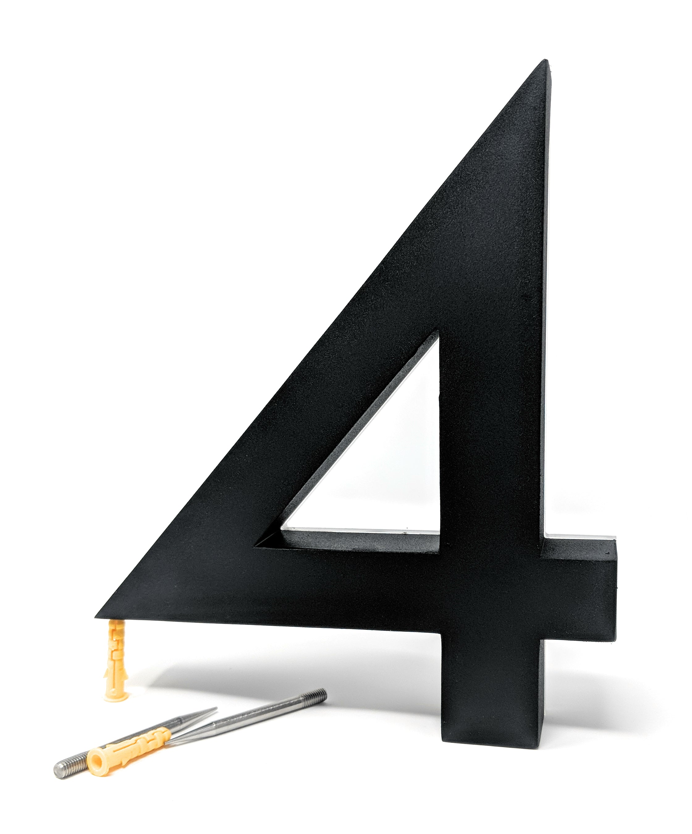 JELSCO Neutra black LED backlit house number