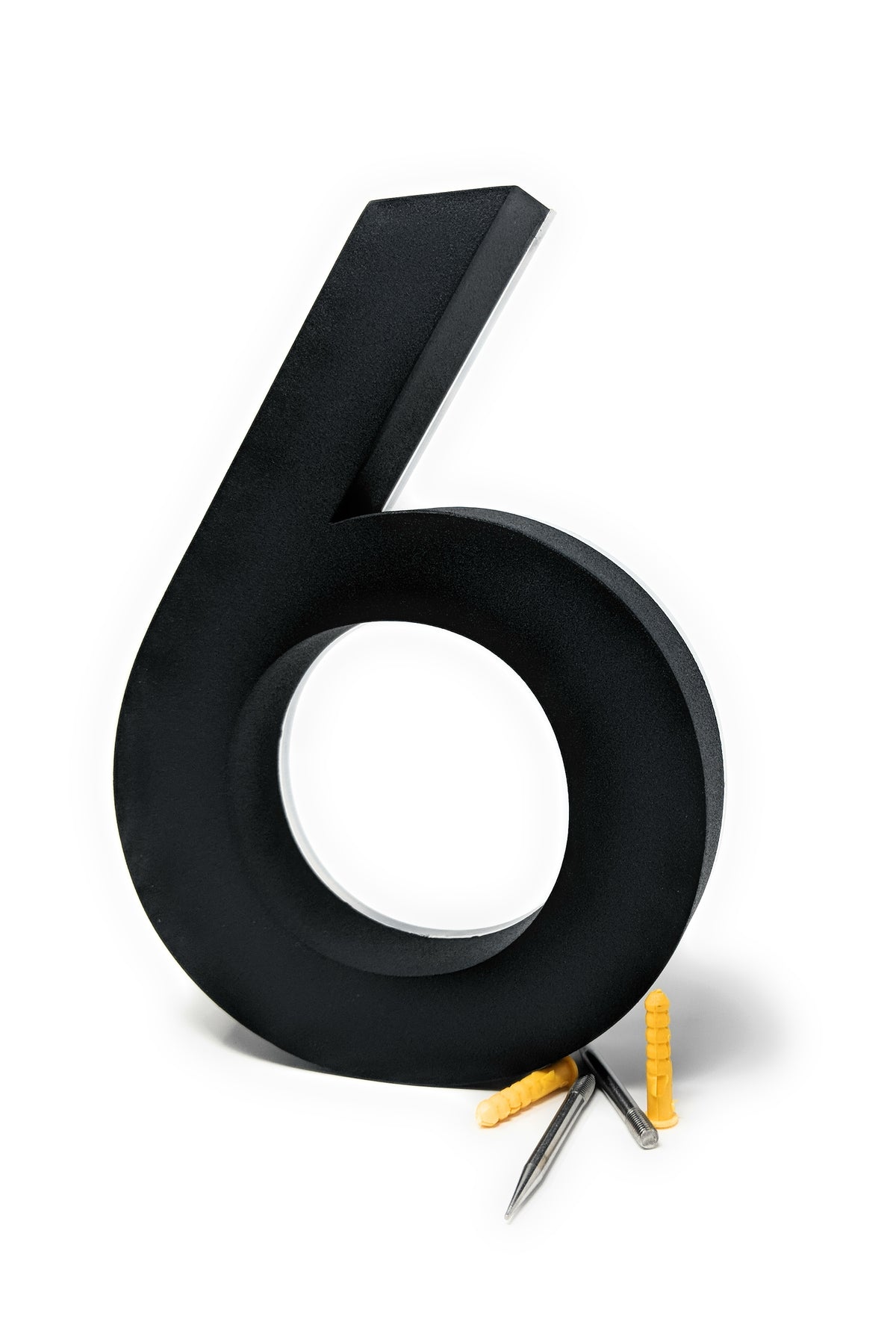 JELSCO Neutra black LED backlit house number