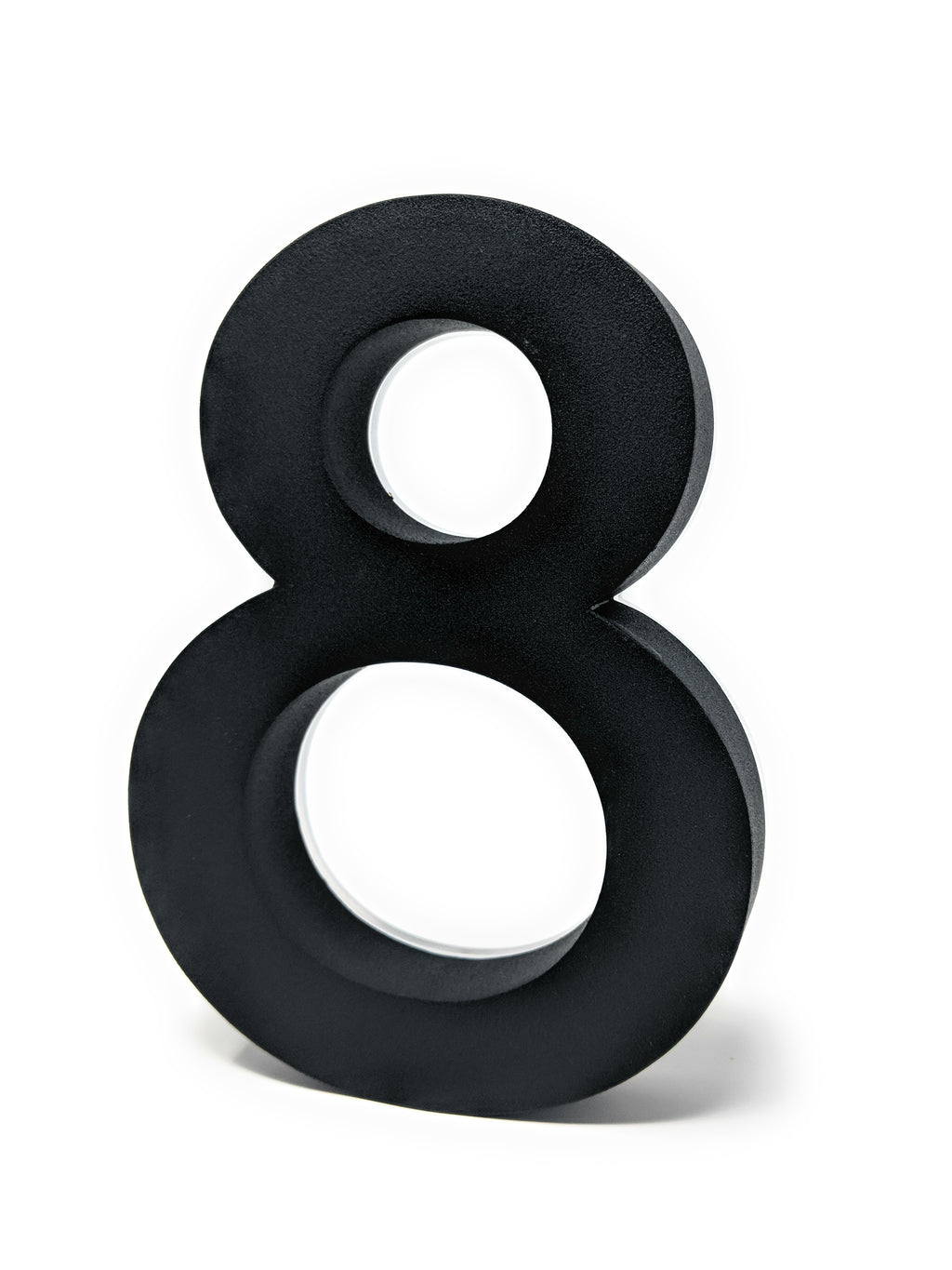 JELSCO Neutra black LED backlit house number