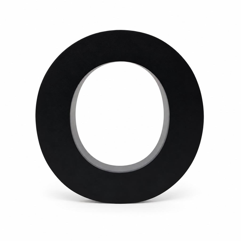 JELSCO 6 inch matte black backlit LED house number 0, 304 stainless, front