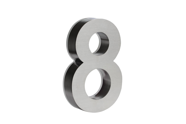 Stainless Steel Numbers - White LED
